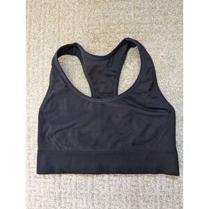 All In Motion Sports Athletic Bra Full Support Removable Pads Racerback Black